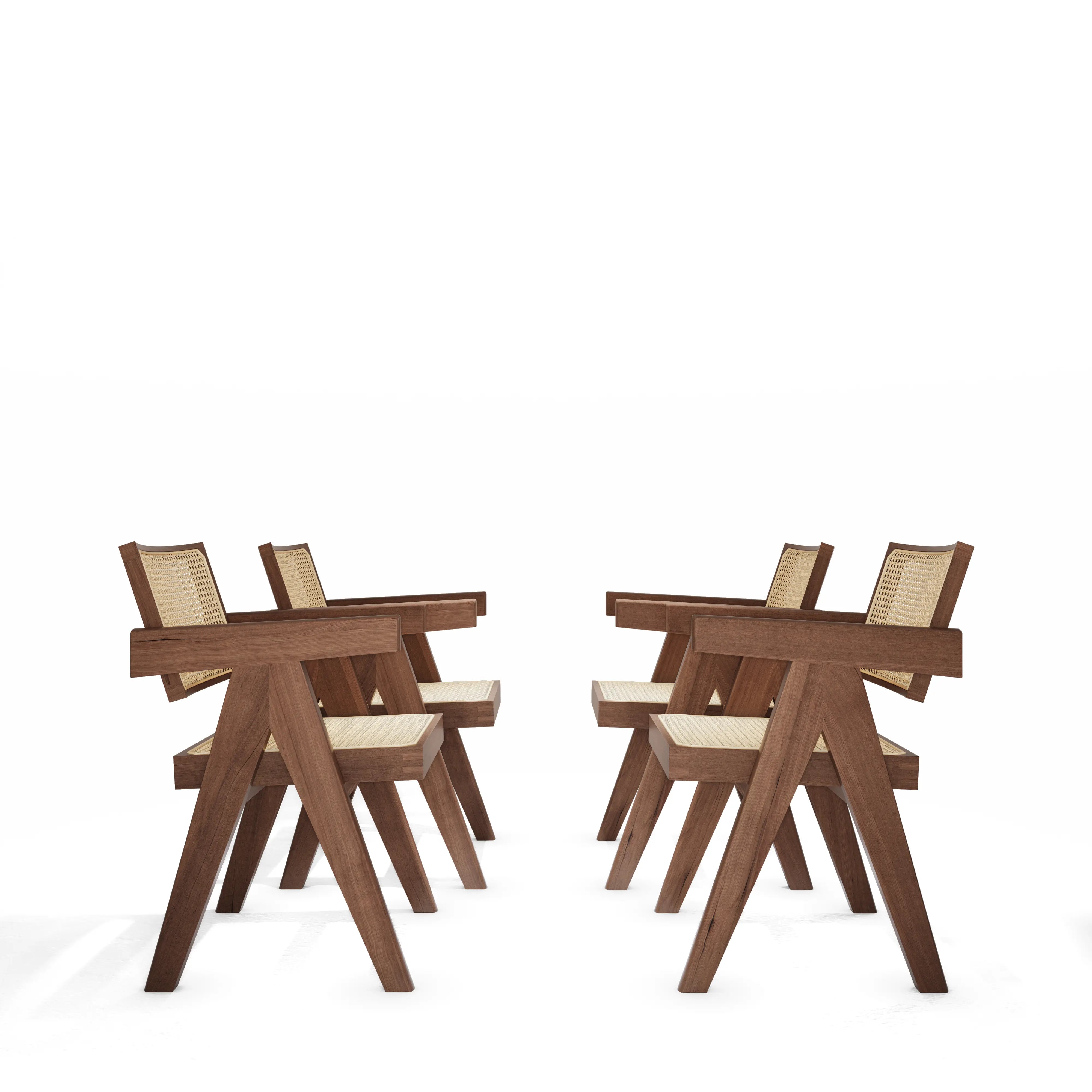 Pierre Jeanneret Chandigarh Chairs for Mid-Century Modern Accent