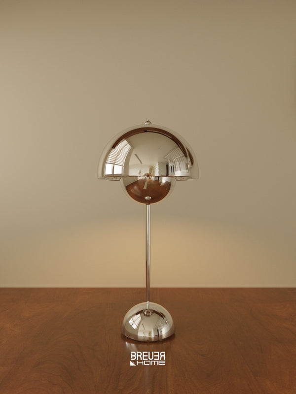 Lampe de table minimaliste style Bauhaus du milieu du siècle, style pot de fleurs VP3