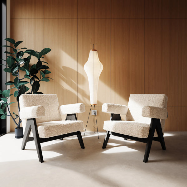 Pierre Jeanneret Chandigarh Capitol Complex Armchairs Set of 2