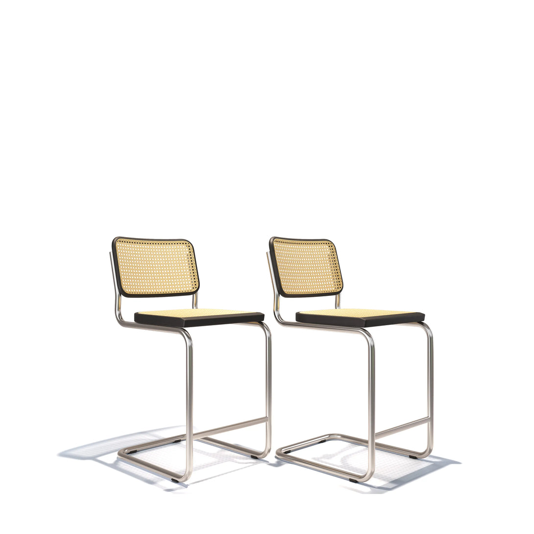 Shop BreuerHome Marcel Breuer Cesca Counter Height Bar Stools Set of 2